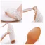 Sexy Blanche En Dentelle Fleur Chaussure De Mariée 2023 Bride Cheville 7 cm Talons Épais Peep Toes / Bout Ouvert Mariage Sandales Talons Hauts