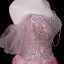 Flower Fairy Blushing Pink Beading Sequins Pearl Rhinestone Appliques Prom Dresses 2026 A-Line / Princess Off-The-Shoulder Short Sleeve Backless Floor-Length / Long Formal Dresses