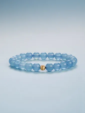 Chic Beautiful Sky Blue Handmade Natural Crystal Bracelet Accessories 2026