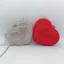 Charmant Rouge Forme de coeur Faux Diamant Pochette 2022 Métal Cocktail