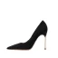 Mode Gris Daim Bureau OL Escarpins 2024 12 cm Talons Aiguilles À Bout Pointu Escarpins Talons Hauts