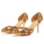 Charming White Rhinestone Wedding Shoes 2023 7 cm Stiletto Heels Pointed Toe Wedding High Heels