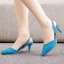 Bling Bling Himmelblau Pailletten Ball Sandalen Damen 2023 6 cm Stilettos Spitzschuh Sandaletten Hochhackige