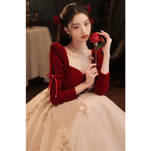 backless winter formal dresses Clarence Corset Slit Glitter A-Line Formal Dress main image 0