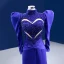 High-end Vintage / Retro Royal Blue Handmade  Beading Sequins Evening Dresses 2022 Trumpet / Mermaid High Neck Puffy 1/2 Sleeves Sweep Train Evening Party Formal Dresses