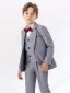 Ocean Blue Wedding 6-piece Boys Wedding Suits 2024 Body Jewellery Coat Pants Shirt Tie Vest
