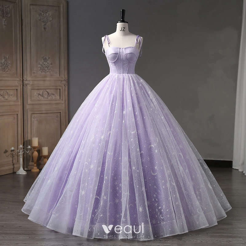 Lavender Long Puffy Sleeve Prom Dress Off The Shoulder Tiered Skirt Evening  Gown | eBay