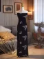 Sexy Black Sequins Evening Party Floor-Length / Long Cheongsam 2026 Trumpet / Mermaid Strapless Sleeveless Backless
