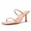Sexy Blanche Cocktail Sandales Femme Talons Hauts 2022 7 cm Talons Aiguilles Peep Toes / Bout Ouvert Sandales