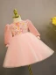 Lovely Candy Pink Sequins Short Birthday Flower Girl Dresses 2024 Ball Gown Scoop Neck Bow Short Sleeve