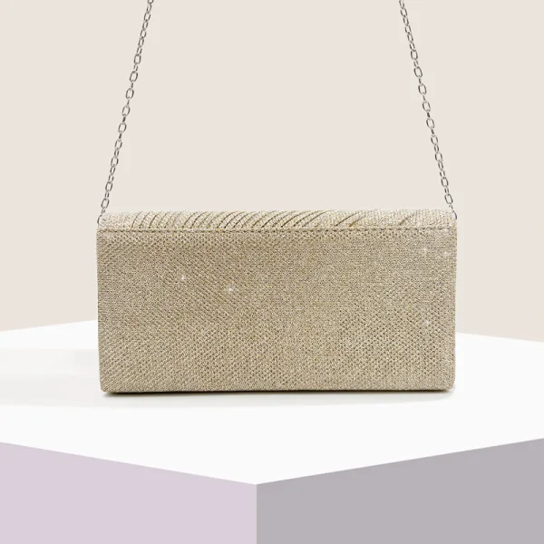 Bling Bling Champagne Glitter Sequins Evening Party Clutch Bags 2023