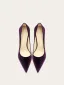 Élégant Violet Soirée Paillettes Escarpins 2026 Cuir 10 cm Talons Aiguilles À Bout Pointu Escarpins Talons Hauts