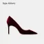 Chic / Beautiful Dark Green Suede Evening Party Pumps 2026 Leather 10 cm Stiletto Heels Pointed Toe High Heels