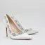 Elegante Weiß Perle Strass Brautschuhe 2022 Satin 10 cm Stilettos Spitzschuh Hochzeit Pumps Hochhackige