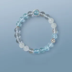 Chic Beautiful Sky Blue Handmade Natural Crystal Bracelets 2025 Accessories