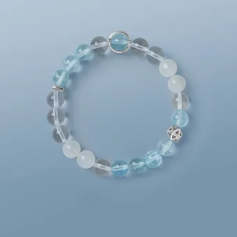 Chic Beautiful Sky Blue Handmade Natural Crystal Bracelets 2025 Accessories