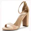 Sexy Rouge Daim Soirée Sandales Femme 2022 Bride Cheville 10 cm Talons Épais Peep Toes / Bout Ouvert Sandales Talons Hauts