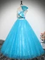 Bling Bling Azul Lentejuelas Vestidos de gala 2024 Ball Gown Sin Tirantes Sin Mangas Sin Espalda Bowknot Largos Gala Vestidos Formales