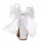 Sexy Witte Strik Gala Sandalen Dames 2025 Enkelband 9 cm Dikke Hak Peep Toe Sandalen Hoge Hakken