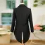 Black 6-piece Long Sleeve Boys Wedding Suits 2025 Body Jewellery Coat Pants Shirt Tie Vest Wedding