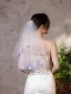 Chic / Belle Blanche Papillon Voile De Mariée 2025 0.5 m Tulle