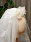 Fashion White Handmade  Flower Wedding Veils 2025