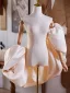 Chic / Beautiful Champagne Handmade  Puffy Short Sleeve Prom Shawls 2025