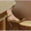 Chic / Beautiful Brown Bow Prom Womens Shoes 2023 Ankle Strap 8 cm Stiletto Heels Pointed Toe Womens Shoes High Heels