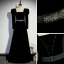 Elegante Schwarz Winter Wildleder Abendkleider 2023 A Linie Eckiger Ausschnitt Rückenfreies Strass Stoffgürtel Lange Ärmel Lange Abend Festliche Kleider