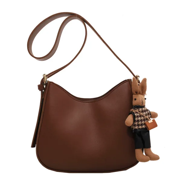 Vintage Koffie Straatkleding PU Handtas 2024