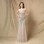 Scintillantes Blanche Paillettes Robe De Soirée 2024 Trompette / Sirène Bretelles Spaghetti Sans Manches Dos Nu Longue Soirée Robe De Ceremonie