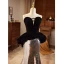 Sparkly Black Sequins Evening Dresses 2023 Trumpet / Mermaid Strapless Sleeveless Backless Floor-Length / Long Evening Party Formal Dresses