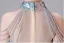 Chic / Beautiful Sky Blue Beading Tassel Sequins Birthday Flower Girl Dresses 2025 Ball Gown High Neck Sleeveless Floor-Length / Long