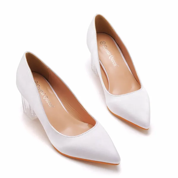 Schöne Weiß Kristall Ball Pumps 2023 9 cm Stilettos Spitzschuh Pumps Hochhackige