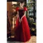 Chic / Belle Bordeaux Perlage Paillettes Robe De Bal 2022 Princesse Bustier Gonflée Manches Courtes Dos Nu Longue Robe De Ceremonie