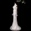 Vintage / Retro High-end White Pearl Lace Flower Wedding Dresses 2026 Trumpet / Mermaid Strapless Sleeveless Backless Sweep Train Wedding