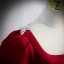Elegant Burgundy Satin Prom Dresses 2022 A-Line / Princess U-Neck Short Sleeve Backless Bow Sash Floor-Length / Long Formal Dresses