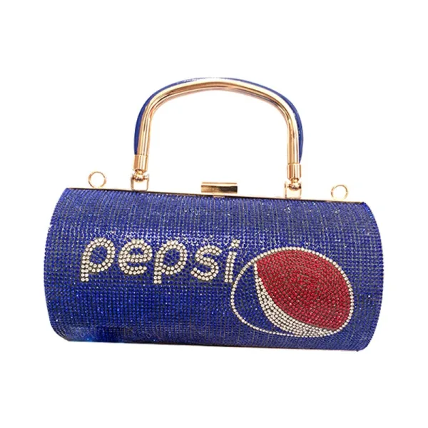 Niezwykły Królewski Niebieski Pepsi Rhinestone Wieczorowe Kopertówki 2025 Stop