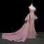 Sexy Rougissant Rose Perlage Faux Diamant Paillettes Gland Robe De Soirée 2025 Trompette / Sirène Bustier Sans Manches Dos Nu Noeud Tribunal Train Soirée