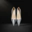Mode Gris Soirée Cuir Verni Escarpins 2023 Cuir 12 cm Talons Aiguilles À Bout Pointu Escarpins Talons Hauts