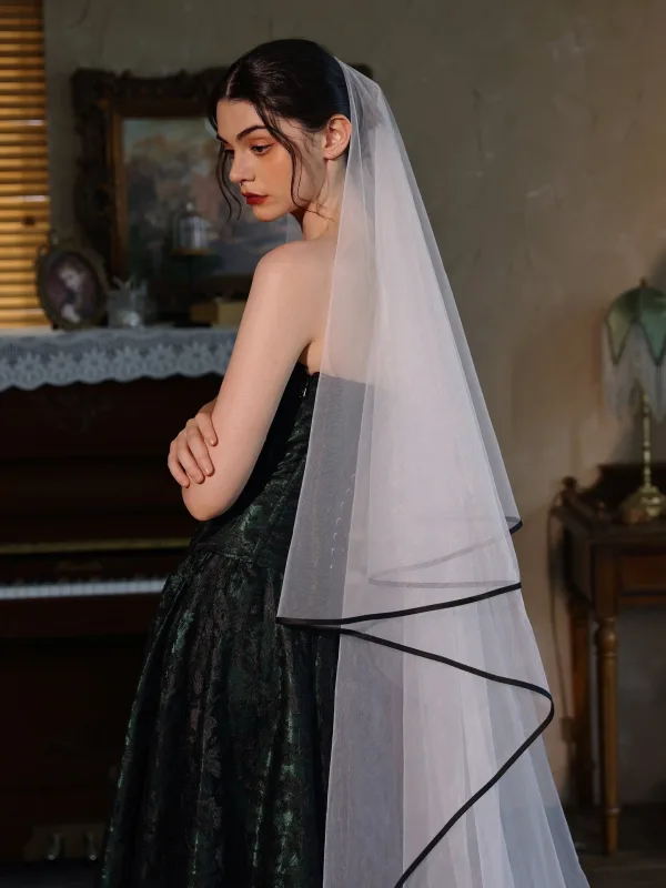 Inhabituel Blanche Chapel Train 2.5 m Voile De Mariée 2025 Tulle