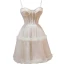 Sexy Nude Pearl Pierced Evening Party Party Dresses 2022 A-Line / Princess Spaghetti Straps Sleeveless Backless Short Party Dresses