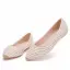 Scintillantes Doré Perle Faux Diamant Plate Chaussure De Mariée 2023 À Bout Pointu Chaussure De Mariée