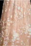 Chic / Beautiful Champagne Sequins Lace Flower Prom Dresses 2024 A-Line / Princess Square Neckline Short Sleeve Backless Floor-Length / Long Prom Formal Dresses