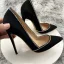 Mooie / Prachtige Zwarte Suede Rhinestone Avond Pumps 2025 12 cm Naaldhakken / Stiletto Spitse Neus Pumps Hoge Hakken