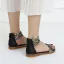 Fashion Black Holiday Beach Flat Womens Sandals 2022 Ankle Strap Open / Peep Toe Sandals