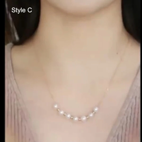 Elegant White Pearl Sterling Silver Prom Necklaces Accessories 2023
