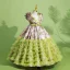 Unusual Lime Green Cascading Ruffles Birthday Flower Girl Dresses 2022 Ball Gown Scoop Neck Appliques Sequins Sleeveless Backless Floor-Length / Long Flower Girl Dresses