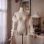 Bridal Gloves White Flower Lace Tulle Wedding Vintage / Retro 2026 Bridal Gloves