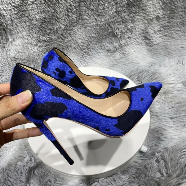 Chic / Beautiful Royal Blue Evening Party Pumps 2023 12 cm Stiletto Heels Pointed Toe Pumps High Heels
